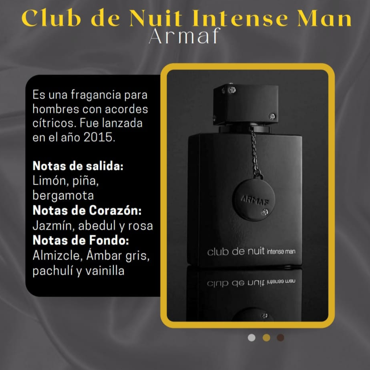 Club de outlet nuit intense notas